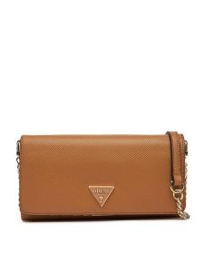 Guess Torebka Noelle II Mini HWZG96 72750 Brązowy. Brązowe torebki klasyczne Guess, z aplikacjami, ze skóry, bez dodatków. Za 319,99 zł.