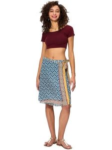 Aller Simplement Spódnica w kolorze niebiesko-beżowym rozmiar: 34-40. Niebieskie spódnice Aller Simplement, bez wzorów, z bawełny, midi. Za 52,92 zł.