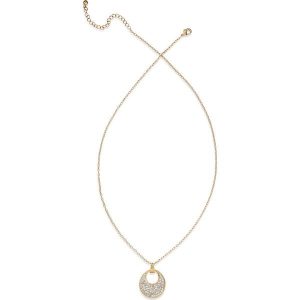 Łańcuszek z kryształami Swarovskiego® bonprix pozłacany. Łańcuszki marki bonprix. Za 59,99 zł.