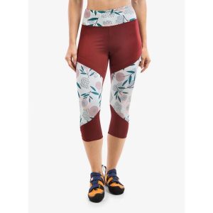 Legginsy wspinaczkowe damskie Ocun Rhea 3/4 Leggings. Czerwone legginsy Ocun, bez wzorów. Za 150,99 zł.