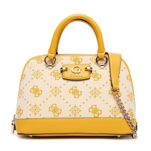 Torebka Guess. Brązowe torebki klasyczne Guess, z aplikacjami, bez dodatków. Za 389,99 zł.