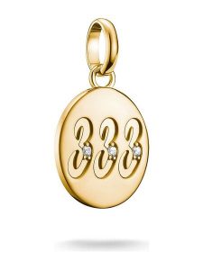 Thomas Sabo Pozłacana zawieszka z cyrkoniami rozmiar: onesize. Białe zawieszki Thomas Sabo, z cyrkonią, pozłacane. Za 100,45 zł.