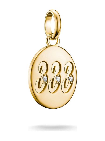 Thomas Sabo Pozłacana zawieszka z cyrkoniami rozmiar: onesize. Białe zawieszki Thomas Sabo, z cyrkonią, pozłacane. Za 109,95 zł.