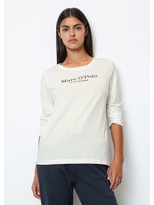 Marc O´Polo Koszulka w kolorze kremowym rozmiar: L. Brązowe bluzki l, bez wzorów, z bawełny, bez kołnierzyka, bez ramiączek. Za 111,95 zł.