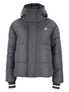 Peak Mountain Kurtka zimowa "Achloe" w kolorze czarnym rozmiar: XL. Czarne kurtki Peak Mountain, na zimę, m, bez wzorów, z puchu, bez kaptura. Za 373,30 zł.