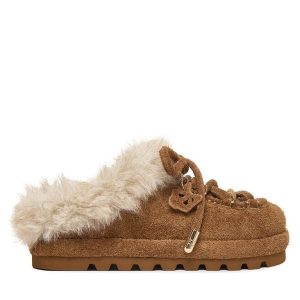 Śniegowce Naked Wolfe. Brązowe buty zimowe Naked Wolfe, bez obcasa, bez zapięcia. Za 899,99 zł.