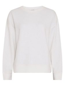 MOSS COPENHAGEN Bluza "Ima Q" w kolorze białym rozmiar: M/L. Białe bluzy Moss Copenhagen, l, bez wzorów, bez kaptura. Za 199,95 zł.