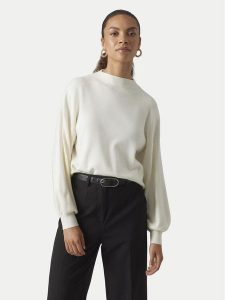 Vero Moda Sweter Nancy 10290748 Beżowy Regular Fit. Brązowe swetry klasyczne Vero Moda, l, z syntetyku, bez kołnierzyka. Za 109,99 zł.