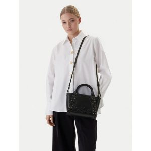 Torebka KARL LAGERFELD. Czarne torebki klasyczne KARL LAGERFELD, bez wzorów, bez dodatków. Za 664,99 zł.