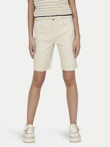 ONLY Szorty jeansowe Emily 15311258 Écru Mom Fit. Szorty ONLY, bez wzorów, z bawełny. Za 79,99 zł.