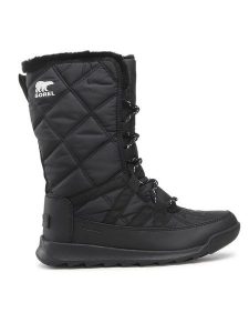 Sorel Śniegowce Whitney™ II Tall Lace Wp NL3823-010 Czarny. Czarne buty zimowe Sorel, z materiału, bez obcasa, bez zapięcia. Za 617,99 zł.
