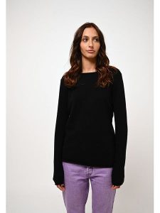 AUTHENTIC CASHMERE Kaszmirowy sweter "Criou" w kolorze czarnym rozmiar: S. Czarne swetry oversize AUTHENTIC CASHMERE, s, bez wzorów, z kaszmiru, bez ramiączek. Za 220,63 zł.