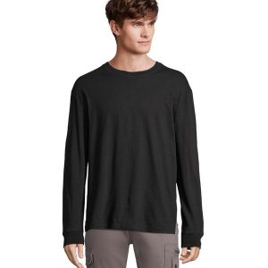 Koszulka Z Długim Rękawem Unisex Pioneer Dla Dorosłych. Czerwone bluzki SOL'S, l, bez wzorów, sportowe, bez kołnierzyka, bez ramiączek. Za 76,99 zł.