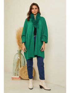 Soft Cashmere Kardigan w kolorze zielonym rozmiar: 34/36. Zielone kardigany Soft Cashmere. Za 175,67 zł.