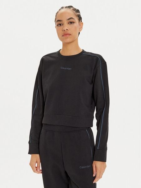 Calvin Klein Underwear Bluza 000QS7264E Czarny Regular Fit. Czarne bluzy Calvin Klein Underwear, xs, bez wzorów, z bawełny, bez kaptura. Za 189,99 zł.