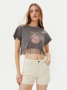 Noisy May T-Shirt Gaby 27033386 Szary Regular Fit. Szare t-shirty Noisy may, m, bez wzorów, z bawełny, bez kołnierzyka, bez ramiączek. Za 49,99 zł.