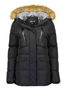 Geographical Norway Kurtka zimowa "Crown" w kolorze czarnym rozmiar: S. Czarne kurtki Geographical Norway, na zimę, s, bez wzorów, z puchu, bez kaptura. Za 210,81 zł.