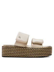 Blauer Espadryle S4OPAL02/RAF Écru. Espadryle Blauer, bez wzorów, ze skóry, bez obcasa. Za 249,99 zł.