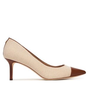Szpilki LAUREN RALPH LAUREN. Brązowe szpilki Lauren Ralph Lauren, bez wzorów, bez obcasa. Za 656,99 zł.