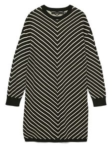 Vero Moda Sukienka w kolorze czarno-kremowym rozmiar: M. Czarne sukienki Vero Moda, na co dzień, m, bez wzorów, bez kołnierzyka, bez ramiączek, midi, proste. Za 104,99 zł.