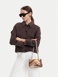 Just Cavalli Torebka 80RA4BB7 ZSA85 Brązowy. Brązowe torebki klasyczne Just Cavalli, bez wzorów, ze skóry, bez dodatków. Za 697,99 zł.