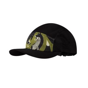 Czapka z daszkiem Buff 5 Panel go Cap. Czarne czapki Buff, bez wzorów, z elastanu. Za 139,99 zł.