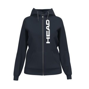 Damska bluza z kapturem full zip Head Club Original. Niebieskie bluzy Head, bez wzorów, z kapturem. W wyprzedaży za 270,00 zł.