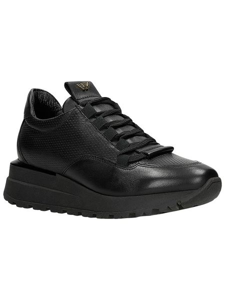 Wojas Skórzane sneakersy w kolorze czarnym rozmiar: 38. Czarne trampki Wojas, bez wzorów, bez zapięcia. Za 311,85 zł.