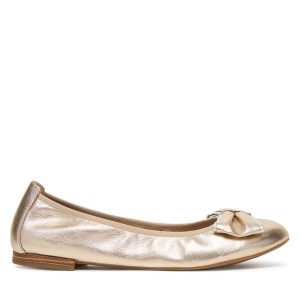 Baleriny Caprice. Żółte balerinki Caprice, bez wzorów, bez obcasa, bez zapięcia. Za 319,99 zł.