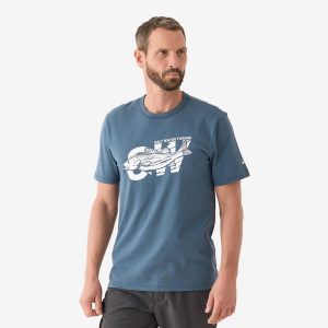 Koszulka z krótkim rękawem labraks. Białe bluzki CAPERLAN, xl, bez wzorów, z bawełny, sportowe, bez kołnierzyka, bez ramiączek. Za 49,99 zł.