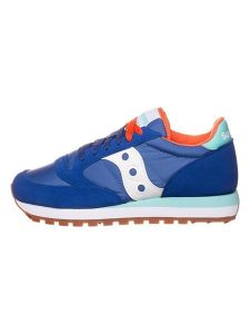 Saucony Sneakersy "Jazz" w kolorze niebieskim rozmiar: 37,5. Niebieskie trampki Saucony, bez wzorów, z materiału, bez zapięcia. Za 218,95 zł.