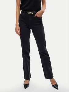 Vero Moda Jeansy Tessa 10315432 Czarny Straight Fit. Czarne jeansy Vero Moda, bez wzorów, z bawełny. Za 239,99 zł.