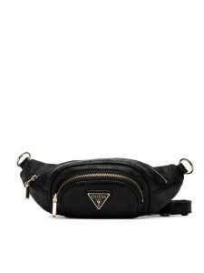 Guess Nerka Wilder Travel TWDP7 452080 Czarny. Czarne nerki i saszetki Guess, z aplikacjami, ze skóry. Za 549,99 zł.