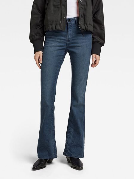 G-Star Dżinsy - Skinny fit - w kolorze granatowym rozmiar: W31/L32. Niebieskie jeansy G-Star, z aplikacjami. Za 210,32 zł.