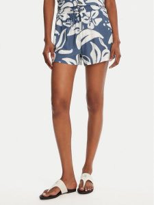 Banana Moon Szorty materiałowe William Floreal MHX74 Niebieski Loose Fit. Niebieskie szorty Banana Moon, bez wzorów, z materiału. Za 219,99 zł.