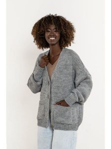 Awama Kardigan w kolorze szarym rozmiar: S/M. Szare kardigany Awama. Za 269,99 zł.