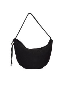 Calvin Klein Torebka Nylon Cord Small Hobo Bag LV04F3382G Czarny. Czarne torebki klasyczne Calvin Klein, bez wzorów, z materiału, bez dodatków. Za 409,99 zł.