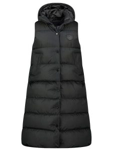 Geographical Norway Kamizelka pikowana "Villian" w kolorze czarnym rozmiar: L. Czarne kamizelki Geographical Norway, l, bez wzorów, bez kołnierzyka, bez ramiączek, bez kaptura. Za 192,33 zł.