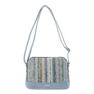 Niebieska Torebka Rieker Stylowa Listonoszka Damska. Niebieskie listonoszki Rieker, bez wzorów, ze skóry ekologicznej, na ramię, bez dodatków. Za 209,00 zł.