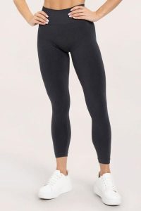 Legginsy fitness damskie Gym Glamour flexible 2.0. Szare legginsy GYM GLAMOUR, bez wzorów, z materiału. Za 169,99 zł.