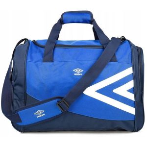 Torba sportowa treningowa na ramię Umbro 46L. Niebieskie torby podróżne i sportowe Umbro, bez wzorów, na ramię. Za 69,00 zł.