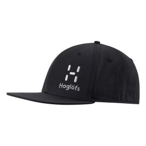 HAGLOFS Czapka z daszkiem HAGLÖFS LOGO CAP true black-M/L. Czarne czapki Haglöfs, bez wzorów, z elastanu, biznesowe. Za 74,45 zł.