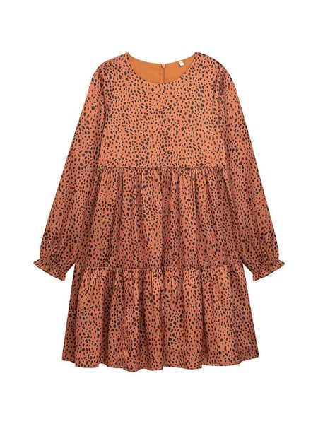 Danamade Sukienka "Dleni" w kolorze jasnobrązowym rozmiar: XS. Brązowe sukienki Danamade, na co dzień, xs, bez wzorów, bez kołnierzyka, bez ramiączek, mini, proste. Za 39,31 zł.