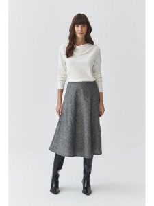 TATUUM Spódnica "Lubko" w kolorze szarym rozmiar: 36. Szare spódnice Tatuum, na co dzień, bez wzorów, midi. Za 170,07 zł.