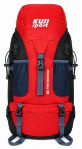 Plecak Mountains 50 L na wędrówki. Czerwone plecaki KUBISPORT. Za 167,00 zł.