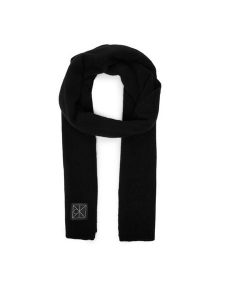 Calvin Klein Szalik Emblem LV04D8014G Czarny. Czarne rękawiczki Calvin Klein, bez wzorów, z kaszmiru. Za 599,99 zł.
