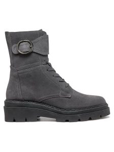 Geox Trzewiki D Felleny D46XEB 00022 C1115 Szary. Szare botki Geox, bez wzorów, ze skóry, bez obcasa, na płaskiej podeszwie, bez zapięcia. Za 489,99 zł.