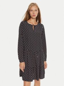 Tatuum Sukienka codzienna Cynthia T2417.203B Granatowy Regular Fit. Niebieskie kombinezony Tatuum, bez wzorów, z wiskozy, bez kołnierzyka, bez ramiączek. Za 349,99 zł.