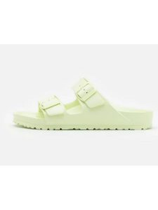 Birkenstock Klapki "Arizona" w kolorze żółtym rozmiar: 37. Żółte klapki Birkenstock, bez wzorów, z otwartym noskiem, bez obcasa. Za 237,17 zł.