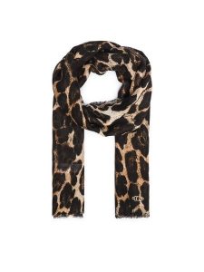Guess Szal AW5533 POL03 Brązowy. Brązowe rękawiczki Guess, z aplikacjami. Za 194,99 zł.
